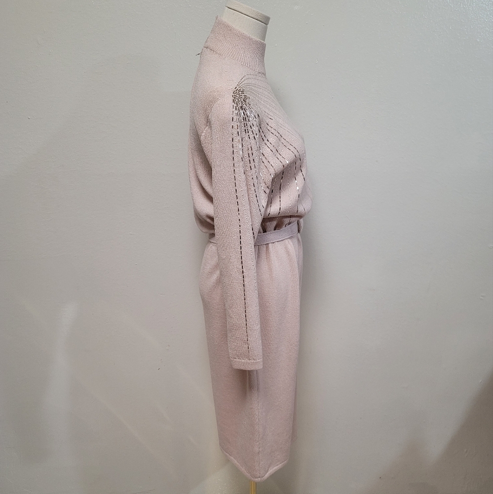St. John for Neiman Marcus Vintage 80s Sweater Dress Size 6 - Picture 4 of 9